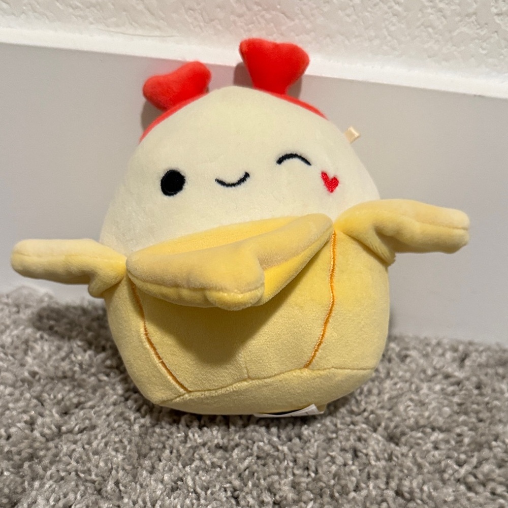 Squishmallows Yellow and Cream Plush Toy